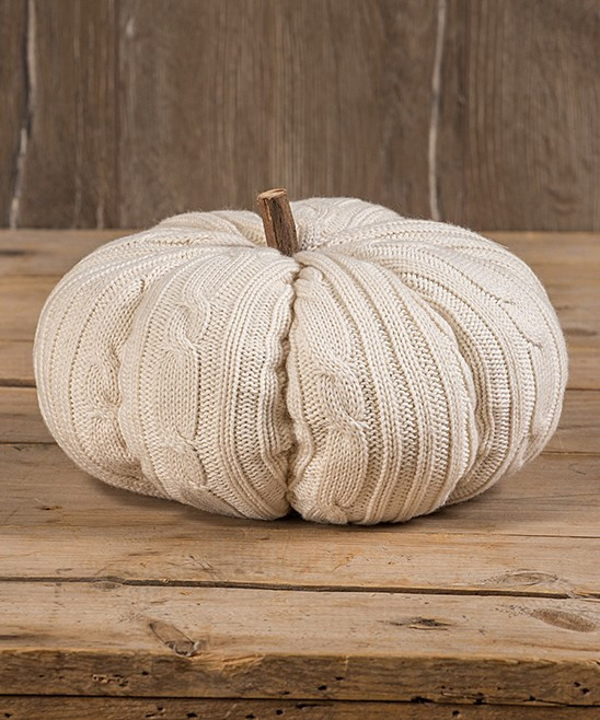 Ragon House Collectibles and Figurines - 10'' Parchment Knit Pumpkin Decor | Zulily