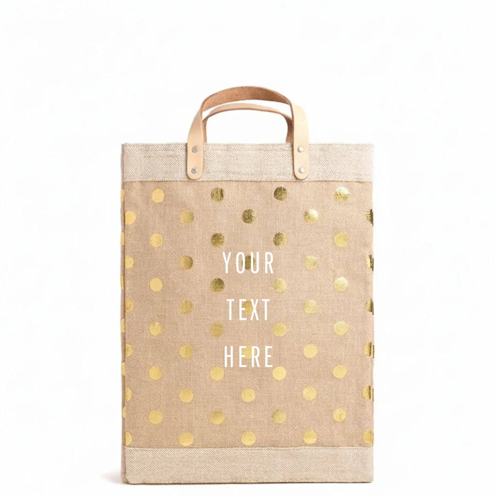 Market Bag in Gold Polka Dot | Apolis Holdings LLC