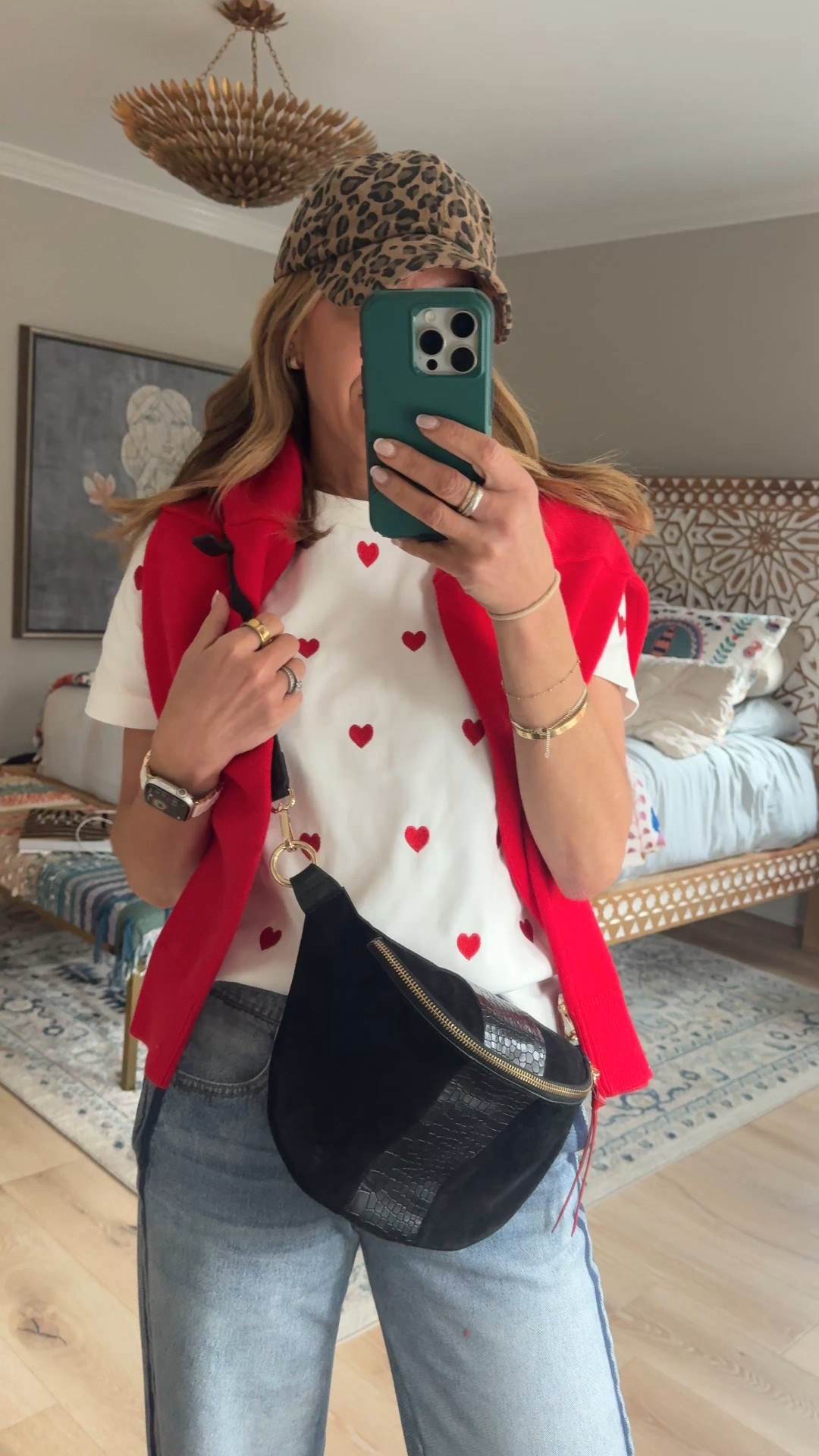 All hearts!! How fun is this heart tee perfect for Valentines Day and beyond!
