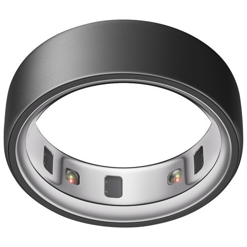 Oura Ring 4 Sleep & Fitness Smart Ring - Stealth - Size 6 | Best Buy Canada