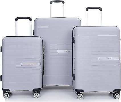 Tripcomp Luggage Sets 3 Piece Suitcase Set with Spinner Wheels, Lightweight Carry On Hardside Lug... | Amazon (US)
