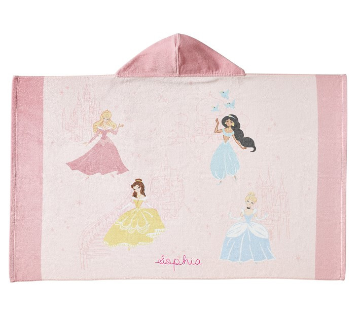 Disney Princess Castles Beach Hooded Towel | Pottery Barn Kids