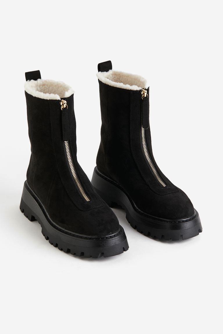Warm-lined Boots - Black - Ladies | H&M US | H&M (US + CA)