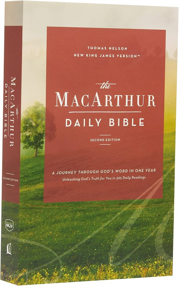 The NKJV, MacArthur Daily Bible, 2nd Edition, Paperback, Comfort Print: A Journey Through God's W... | Amazon (US)