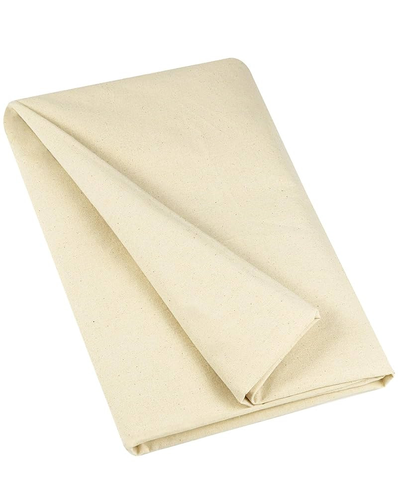 HOTGODEN Medium Weight 100% Cotton Muslin Fabric: 63 inch x 2,5,10 Yards Unbleached Muslin Linen ... | Amazon (US)