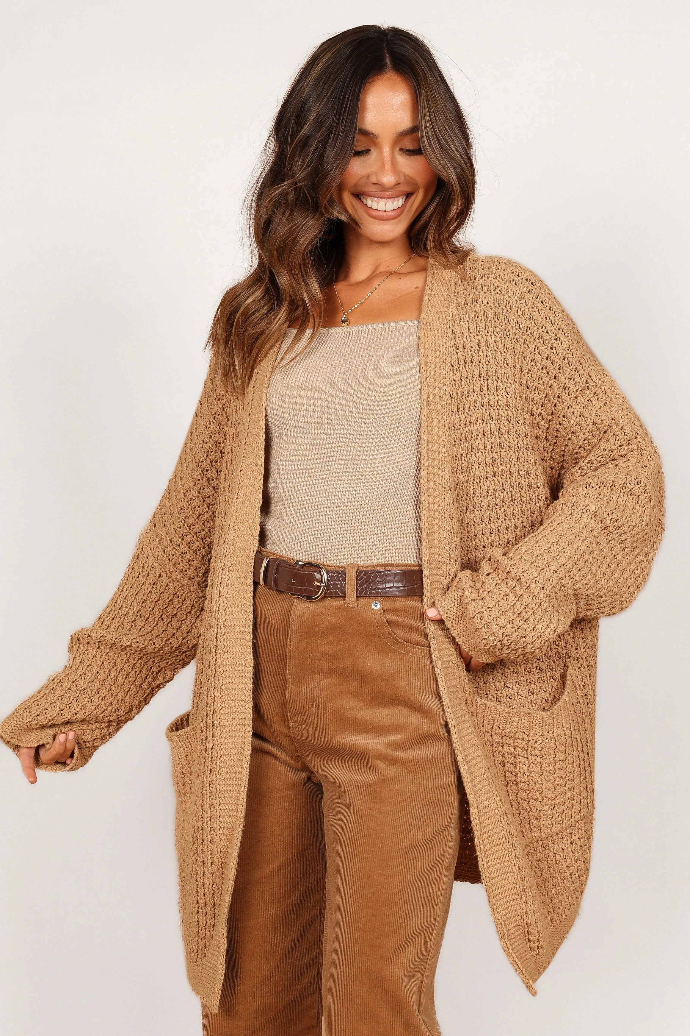 Leyonie Cardigan - Tan | Petal & Pup (US)