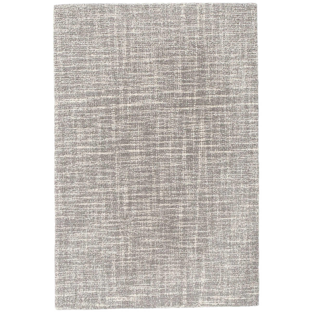 Crosshatch Dove Grey Hand Micro Hooked Wool Rug | Annie Selke