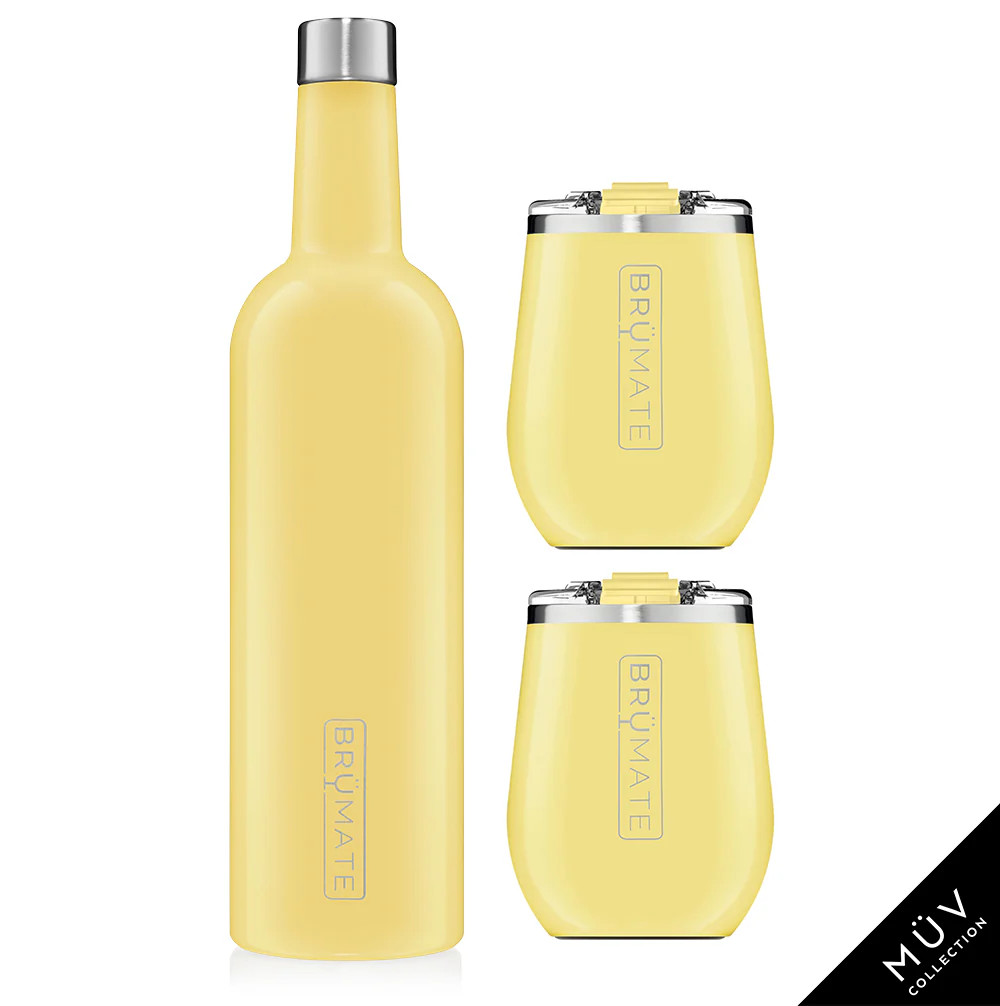 Winesulator + 2 Uncork'd XL Wine Tumblers/Lids | Daisy MÜV | BruMate