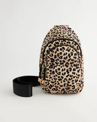 Women's Animal Print Sling Backpack in Neutral | Chico's | Chico's