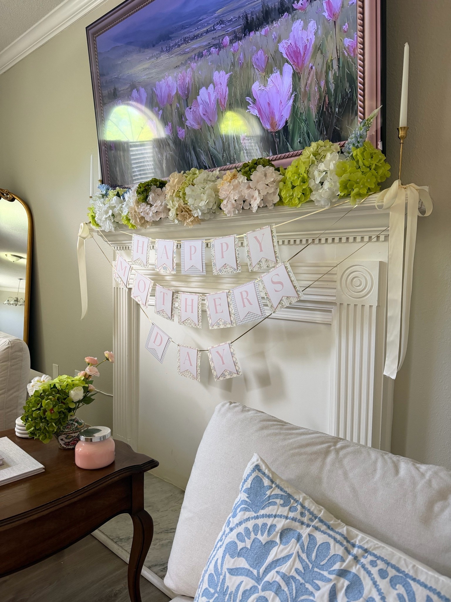 A little diy Mother’s Day banner! This floral  cardstock from Amazon was such a good background for these letters!

#LTKMothersDay #LTKHome