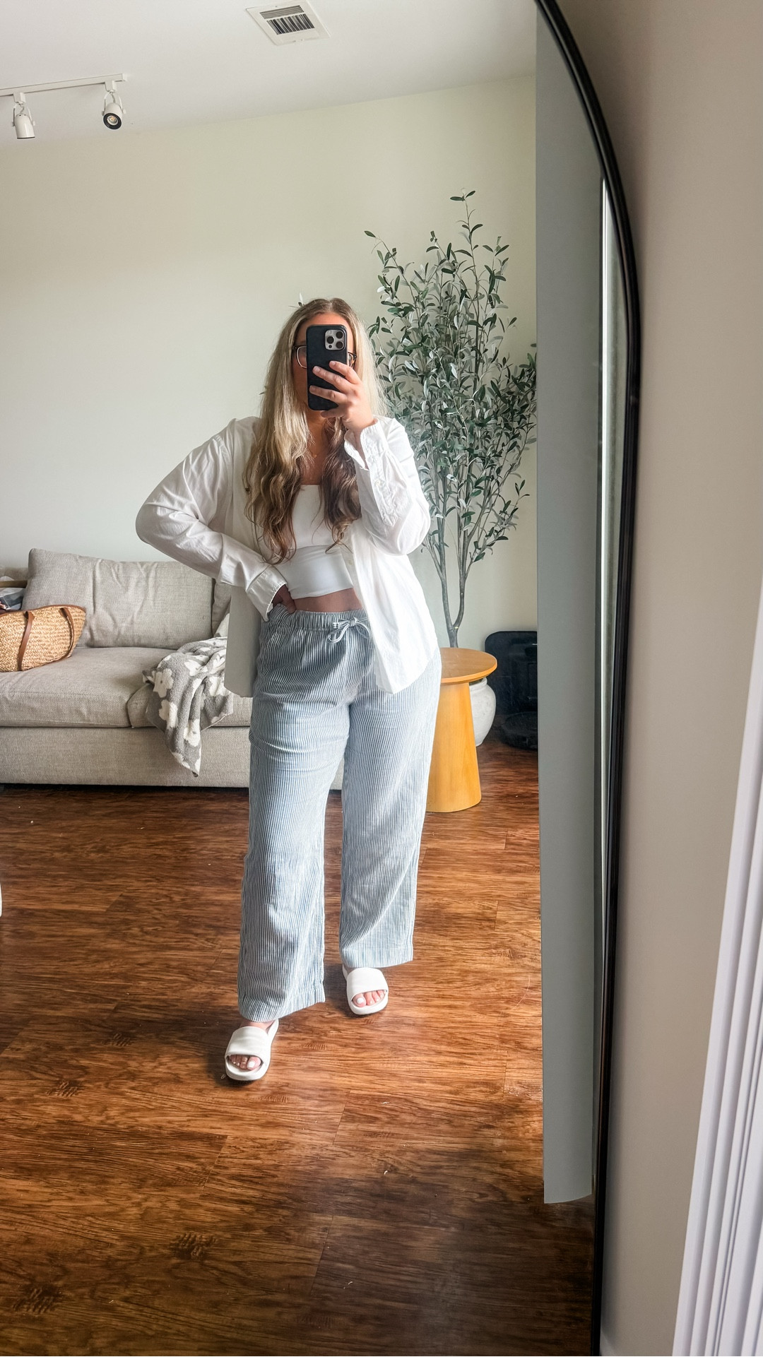 The men’s section loves to see me coming 

Pants - xl
Tube top - L
Polo - xl for an oversized fit! I have owned this for probably 4 years and it’s something I grab for constantly! 

#LTKSeasonal #LTKMidsize