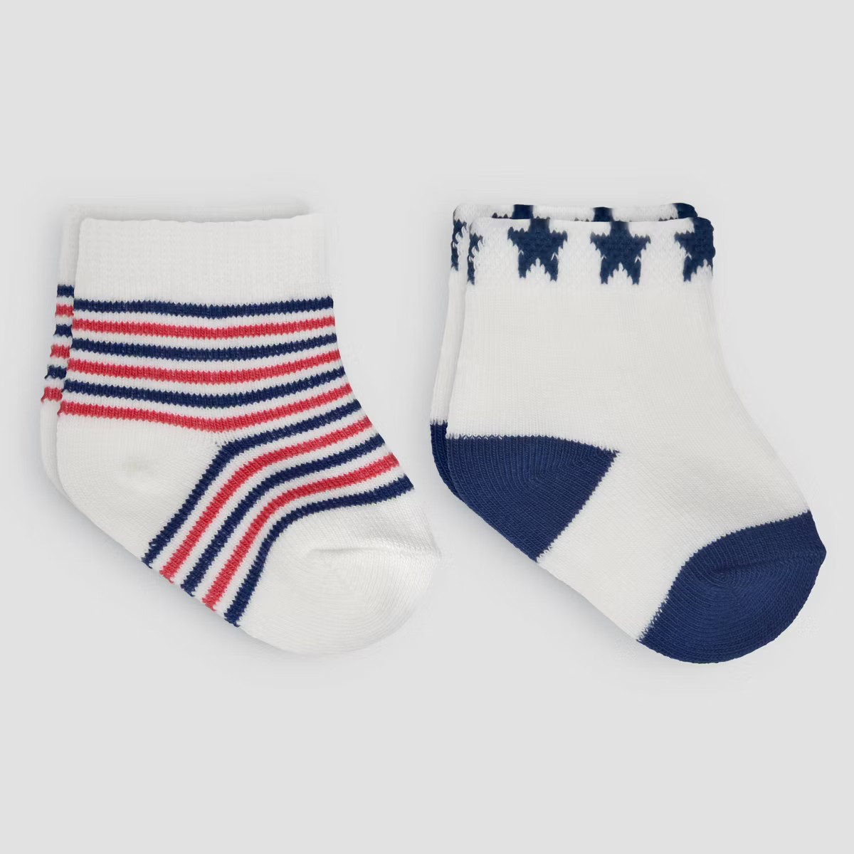 Carter's Just One You® Baby 2pk Stars & Striped Socks | Target
