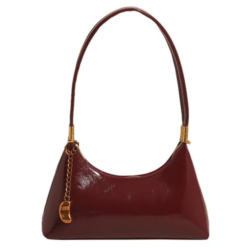 NEBIL Shoulder Bag for Women Vintage Purse Handbags Retro Purse Hobo Underarm Bag with 2 Straps(Burgundy) | Amazon (US)