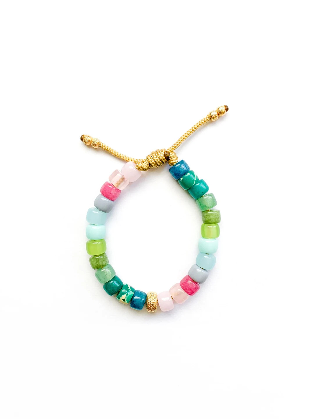 No.121 Gemstone Beaded Bracelet Pony Crow Beads - Etsy | Etsy (US)