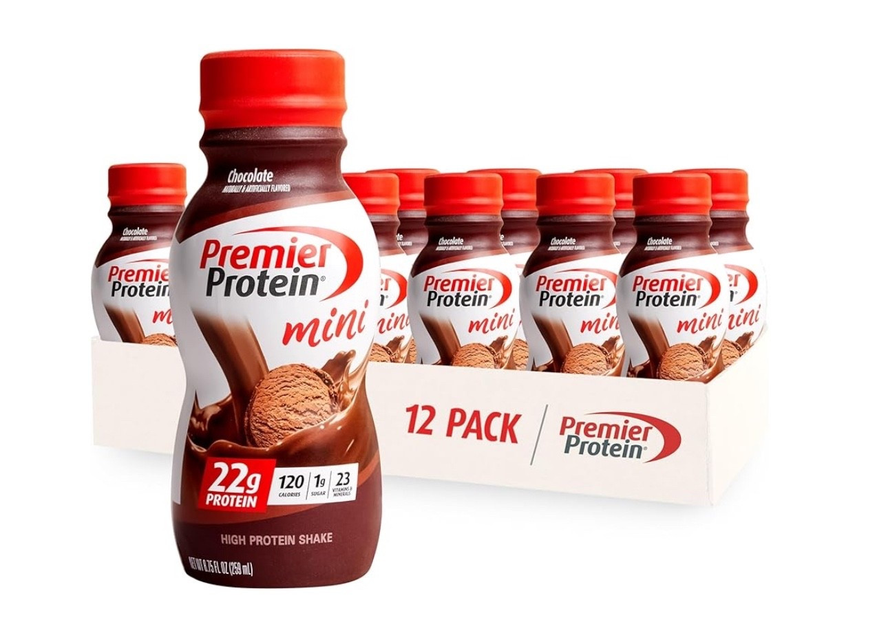 PREMIER PROTEIN MINIS. Your favorite protein shake bottle has been miniaturized Conveniently scaled down to an 8.75oz bottle. Mini size. Mega Flavor.
Smooth and creamy, vanilla flavored protein shake that’s a delectable, sweet treat in a convenient mini sized bottle prefect for an on-the-go snack and keeping you fuller for longer in between meals.

#LTKselfcare #LTKmorningroutine #LTKfitnessgoals