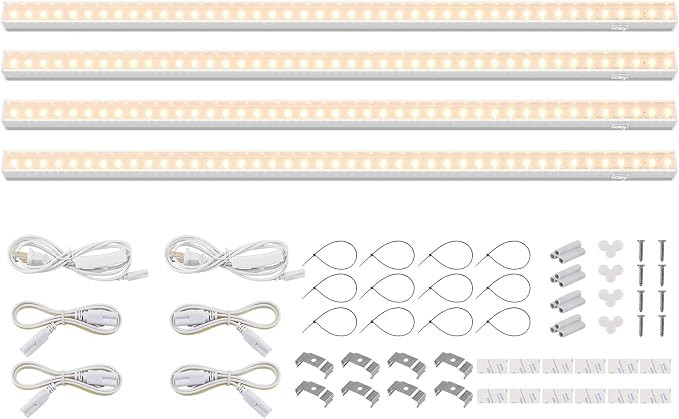 Barrina T5 Grow Lights for Indoor Plants Full Spectrum, 2ft 40W (4 x 10W, 250W Equivalent), LED G... | Amazon (CA)