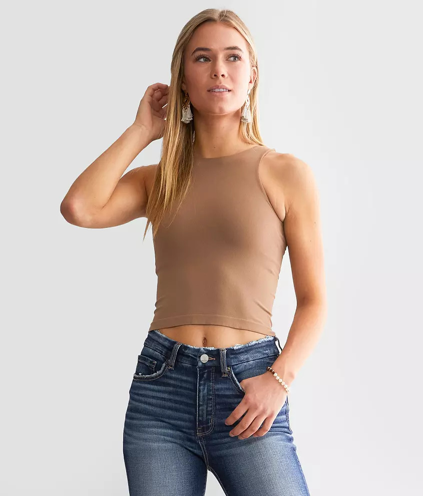 Clean Lines Cropped Cami Tank Top | Buckle