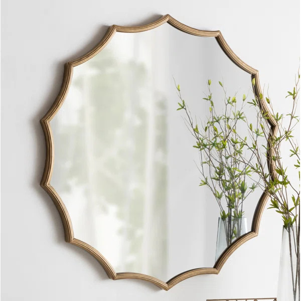 Postma Scalloped Modern & Contemporary Beveled Accent Mirror | Wayfair North America