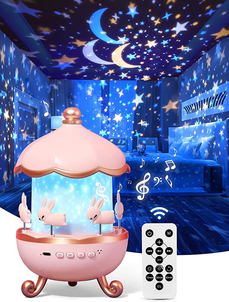 One Fire Night Light for Kids Room Decor 15 Films+10 Soothing Sound Machine Baby Night Light Proj... | Amazon (US)