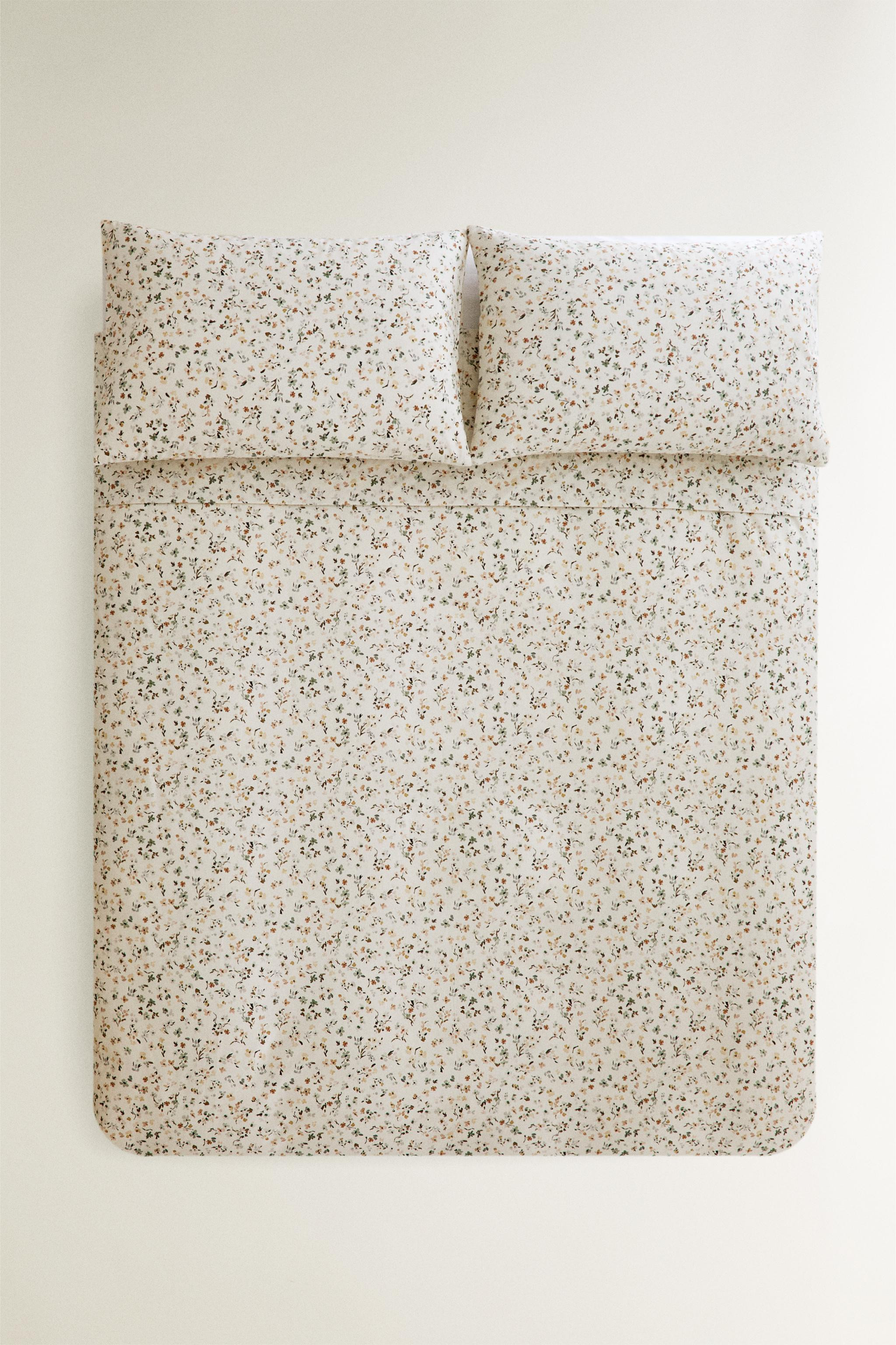 FLORAL PRINT DUVET COVER | Zara US