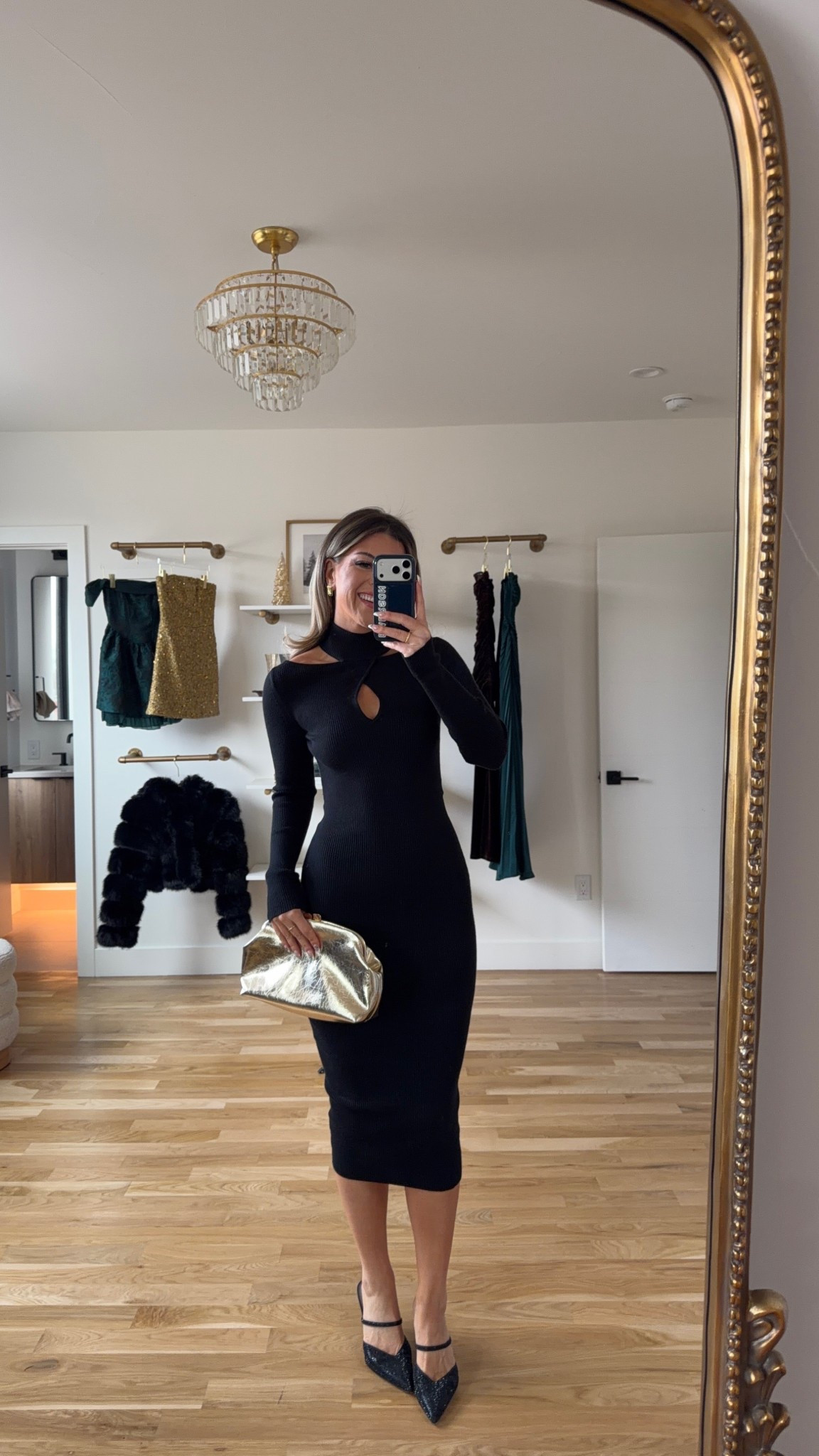 Walmart holiday and new years eve cocktail dress under $35

Vici code: emerson30
Electric picks code: emerson20

Wearing my usual xs

New years
Bachelorette
Holiday party
Winter event
Cocktail dress
Black midi
Fitted dress 
Long sleeve

#LTKSeasonal #LTKHoliday #LTKFindsUnder50