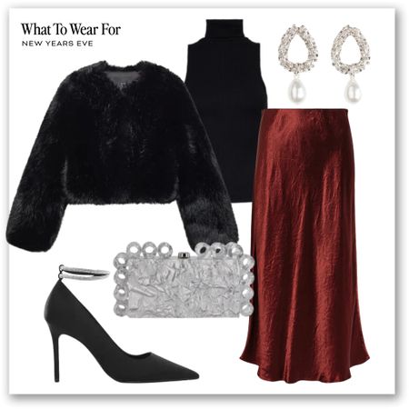 New Year’s Eve outfits ✨ 

Party season, NYE, Christmas parties, evening style, satin skirt, clutch bag, heels, pearl earrings, faux fur coat, high street, luxury accessories 

#LTKSeasonal #LTKHoliday #LTKparties