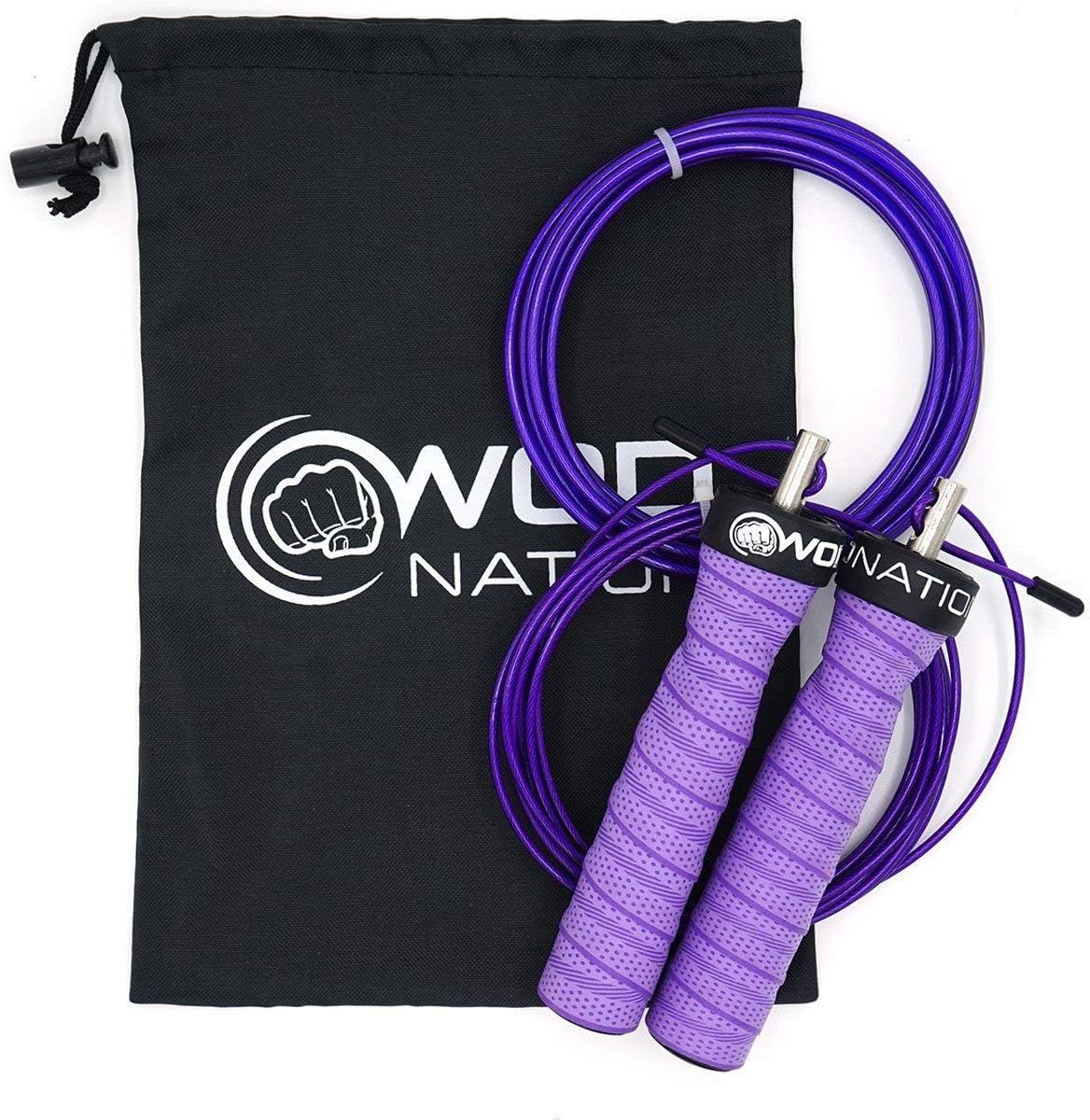 WOD Nation Attack Speed Jump Rope : Adjustable Jumping Ropes : Unique Two Cable Skipping Workout ... | Amazon (US)