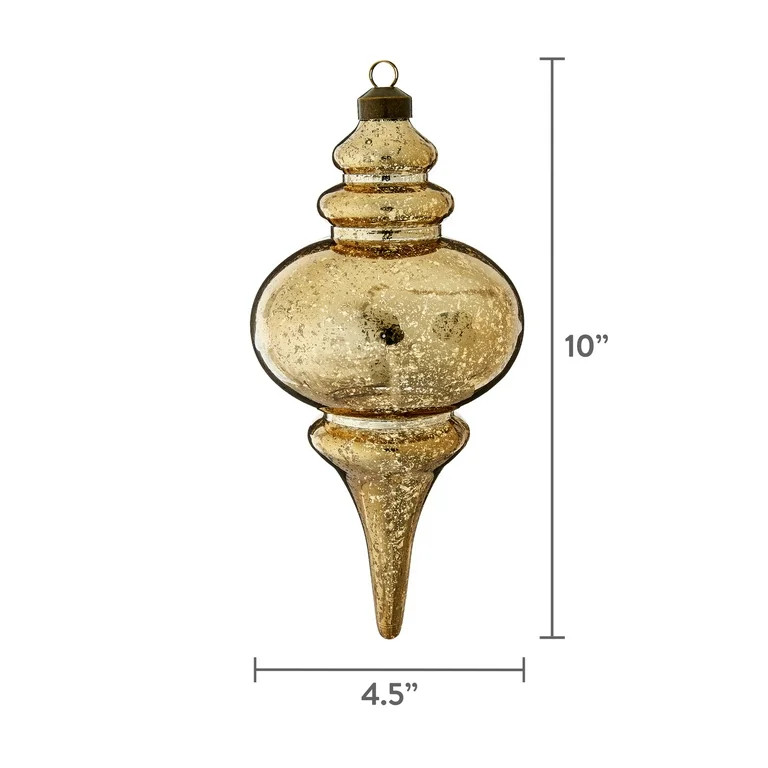 My Texas House Shatterproof Mercury Ornaments, Gold, 3 Count | Walmart (US)