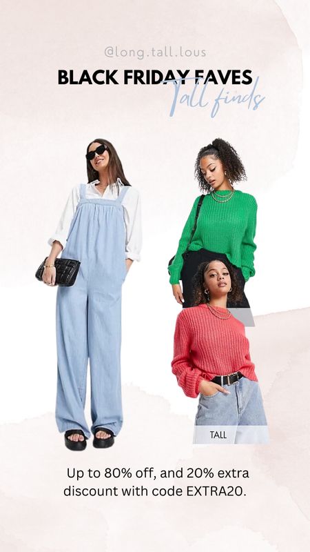 Black Friday at Asos

A tall jumpsuit and bright colored pink and green sweaters or jumpers. 



#LTKCyberweek #LTKHoliday #LTKSeasonal
