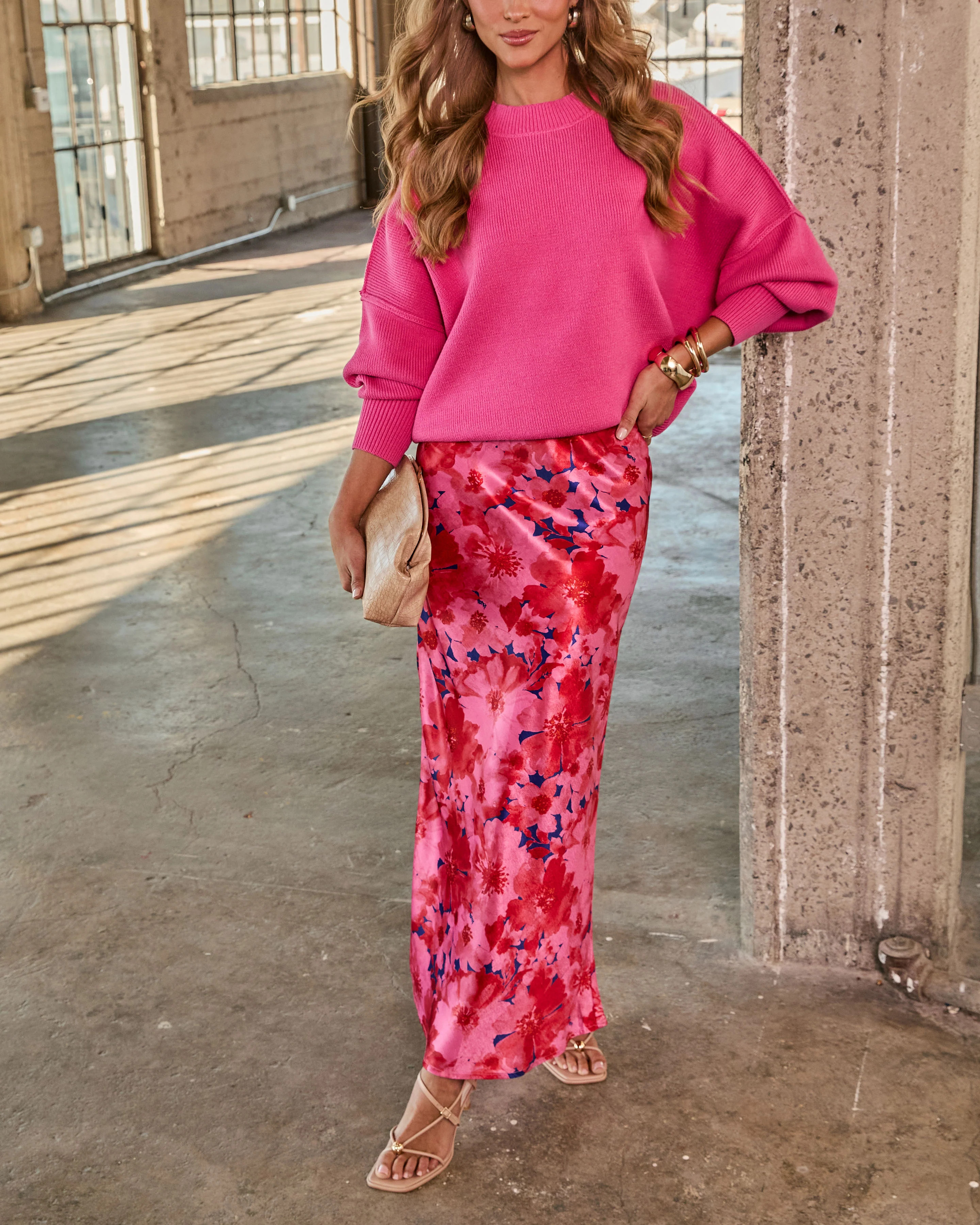 Elouise Knit Oversized Pullover Sweater | VICI