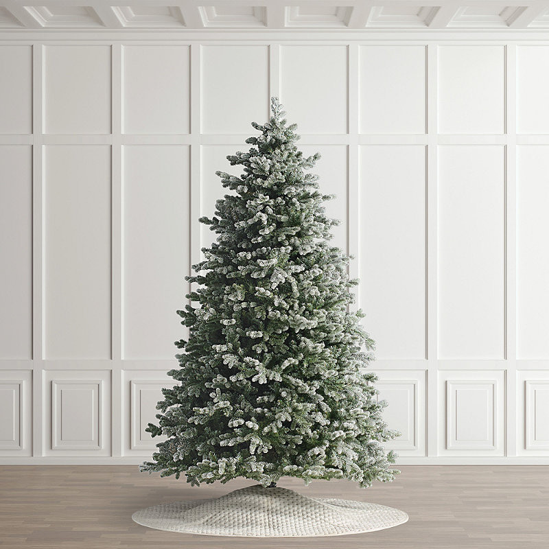Frosted Snow Spruce Full Profile Tree - 9' - Frontgate - Christmas Tree | Frontgate