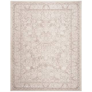 Reflection Beige/Cream 8 ft. x 10 ft. Border Distressed Area Rug | The Home Depot