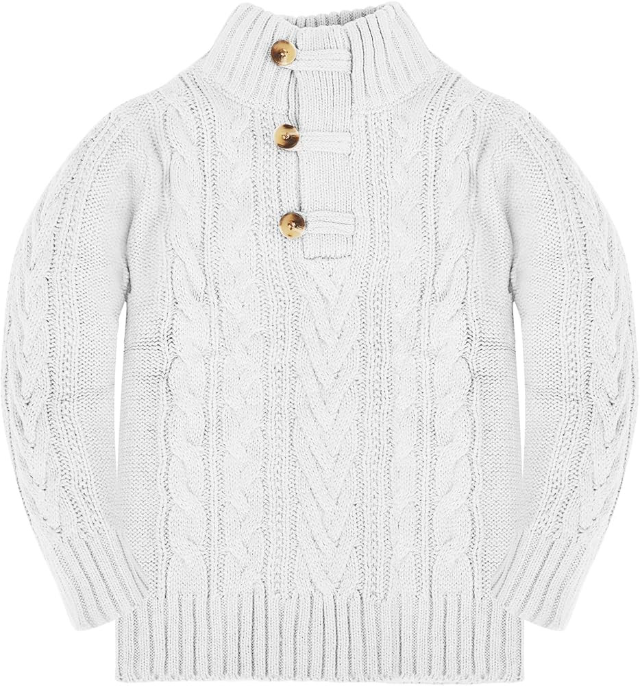 Zhaovi's Toddler Girl Boys Knit Cable Turtleneck Sweater Baby Pullover Outwear Spring Fall Winter | Amazon (US)