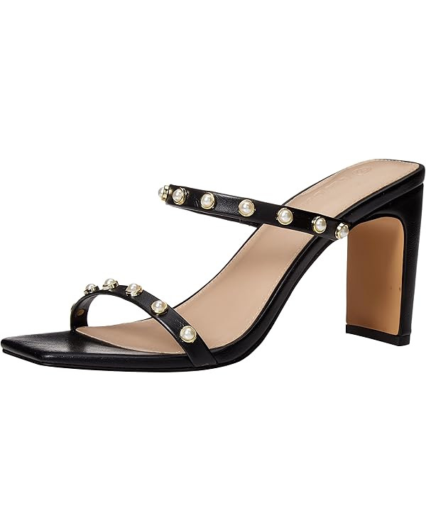 Women's Avery Square Toe Two Strap High Heeled Sandal | Amazon (US)