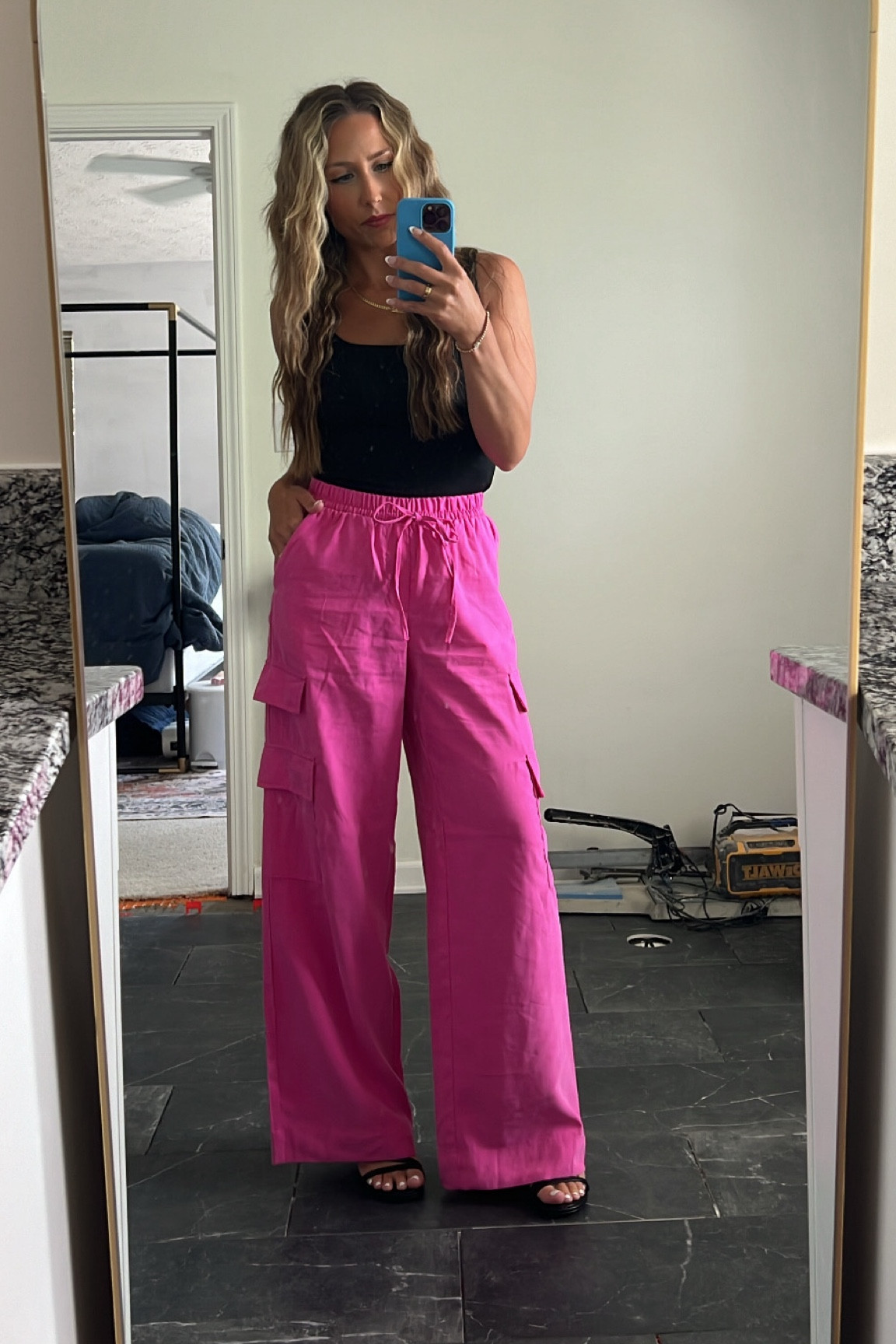 Easy summer work for. Tagging similar linen pants instead. Hot pink cargos no longer available! #workwear #amazon #target #dsw

#LTKstyletip #LTKfindsunder50 #LTKworkwear