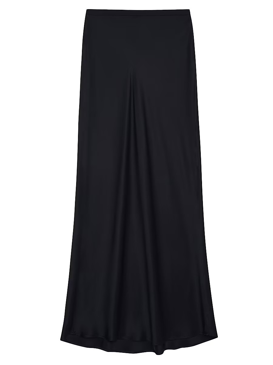 Women's Bar Silk Maxi Skirt - Black - Size XS | Saks Fifth Avenue
