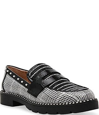 Betsey Johnson Darian Plaid Penny Loafers - 7 | Dillard's