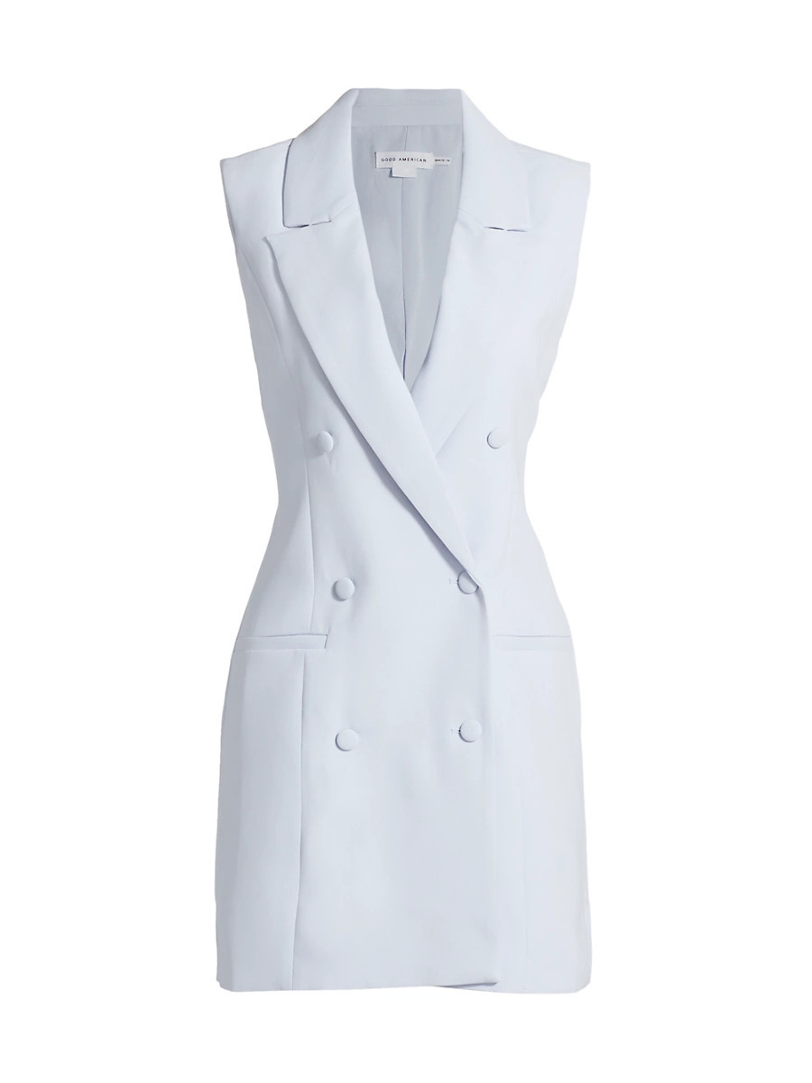 Women's Luxe Suiting Blazer Minidress - Glass - Size XXL | Saks Fifth Avenue