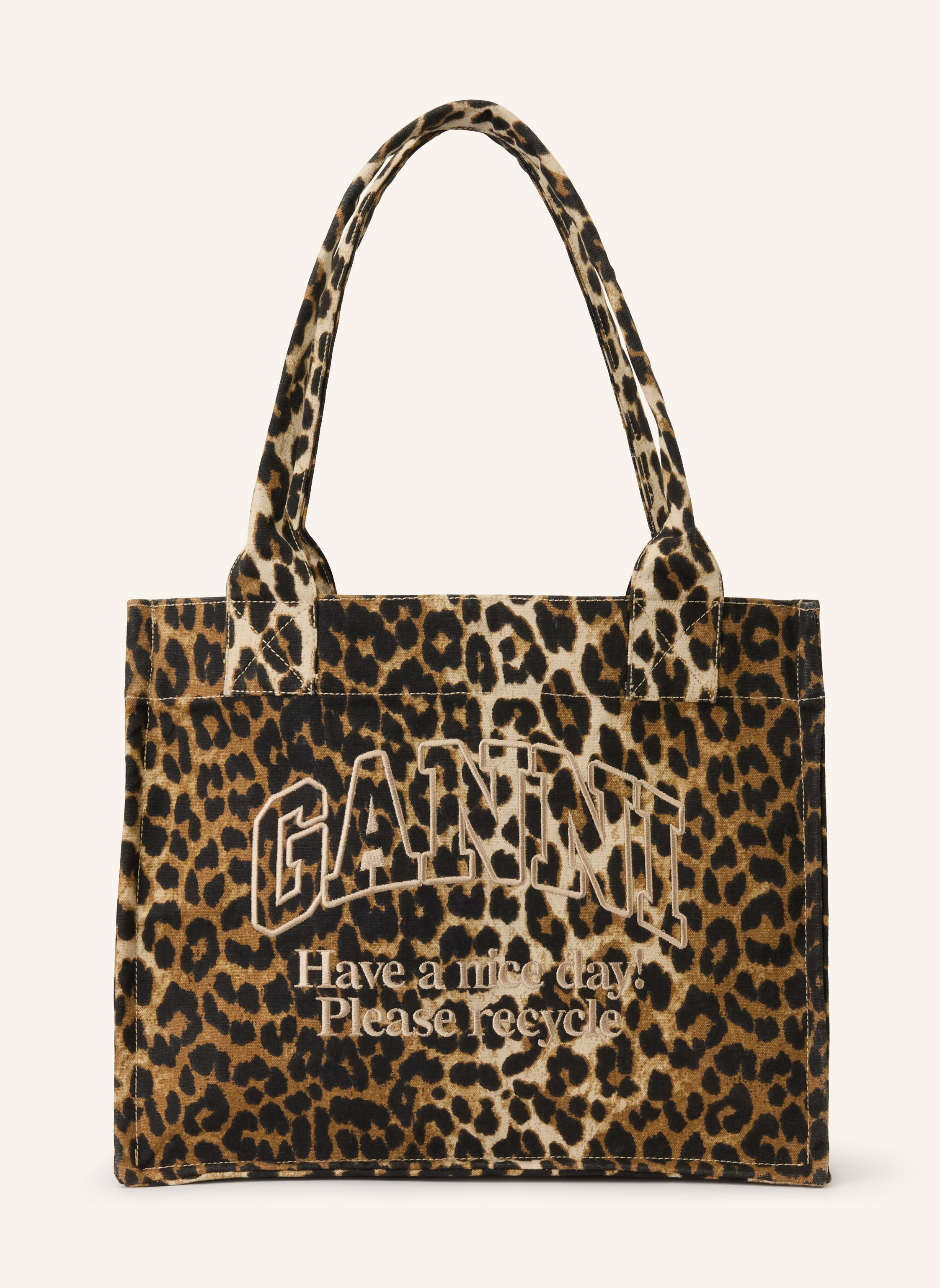 GANNI Shopper in braun / beige / schwarz | Breuninger (DACH)