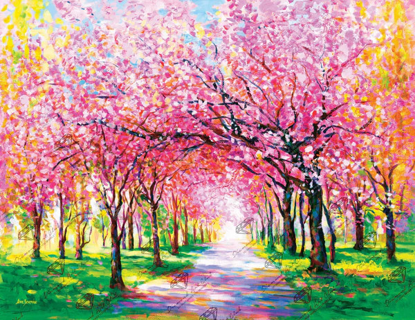 Cherry Blossom Trees | Diamond Art Club