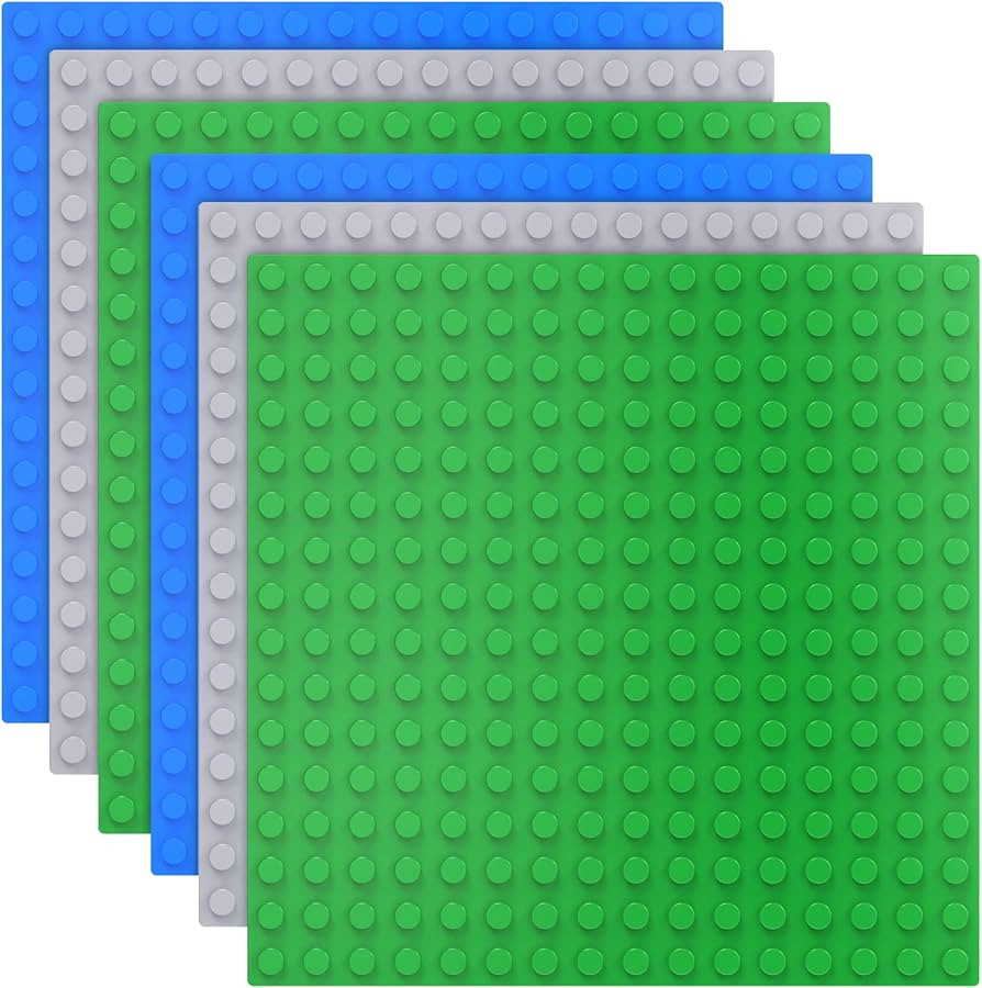TINGLAND 6 Große Bauplatte Kompatibel mit Duplo, Grüne Blaue Graue Duplo Grundplatte,25.5 * 25.... | Amazon (DE)