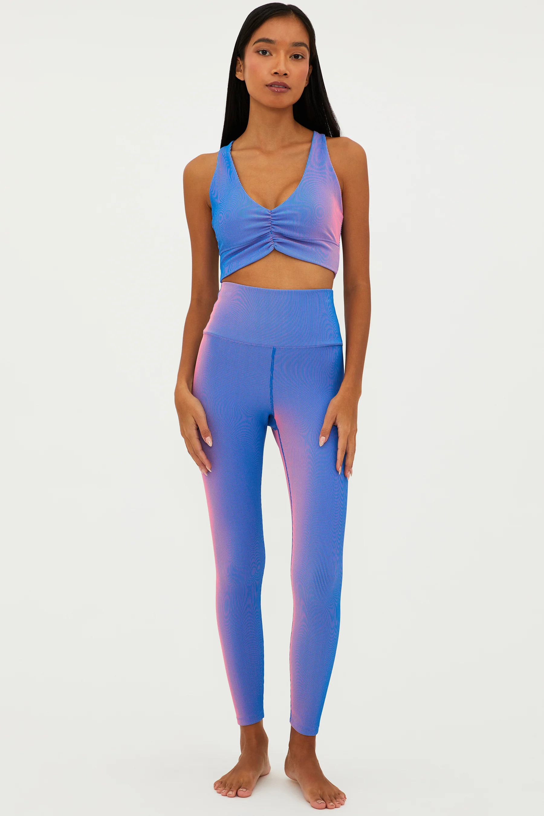 Tayler Legging Imperial Two Tone Rib | Beach Riot