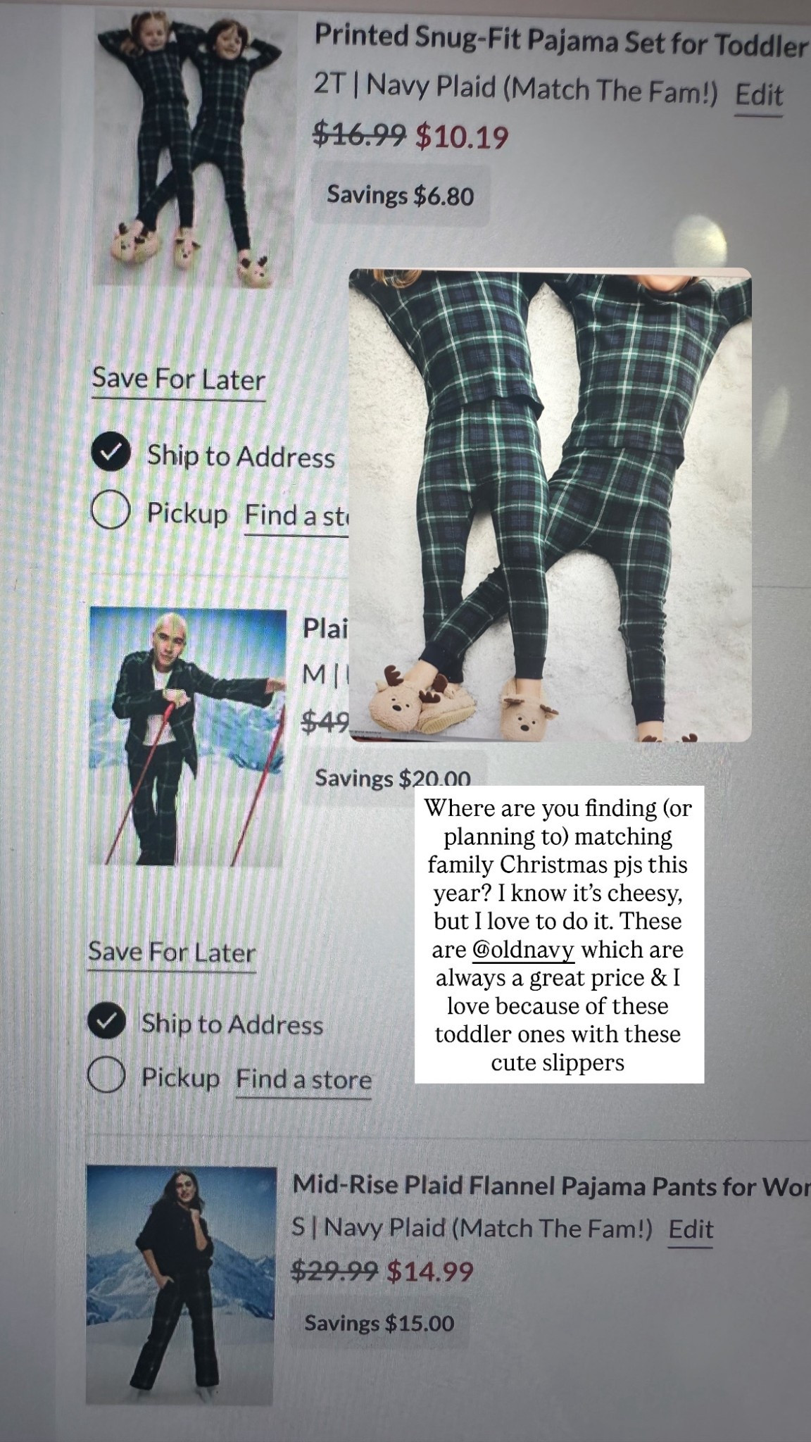 Matching family Christmas pajamas at old navy. Love this green plaid print and the adorable slippers ❤️ 

Christmas pajamas, matching pjs, holiday pajamas 

#LTKBaby #LTKSeasonal #LTKKids