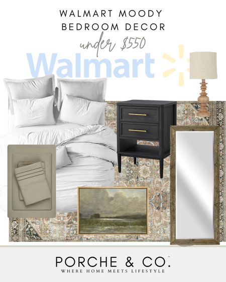 Walmart moody bedroom finds, moody bedroom, moody decor 
#visionboard #moodboard #porcheandco

#LTKSale #LTKhome #LTKstyletip