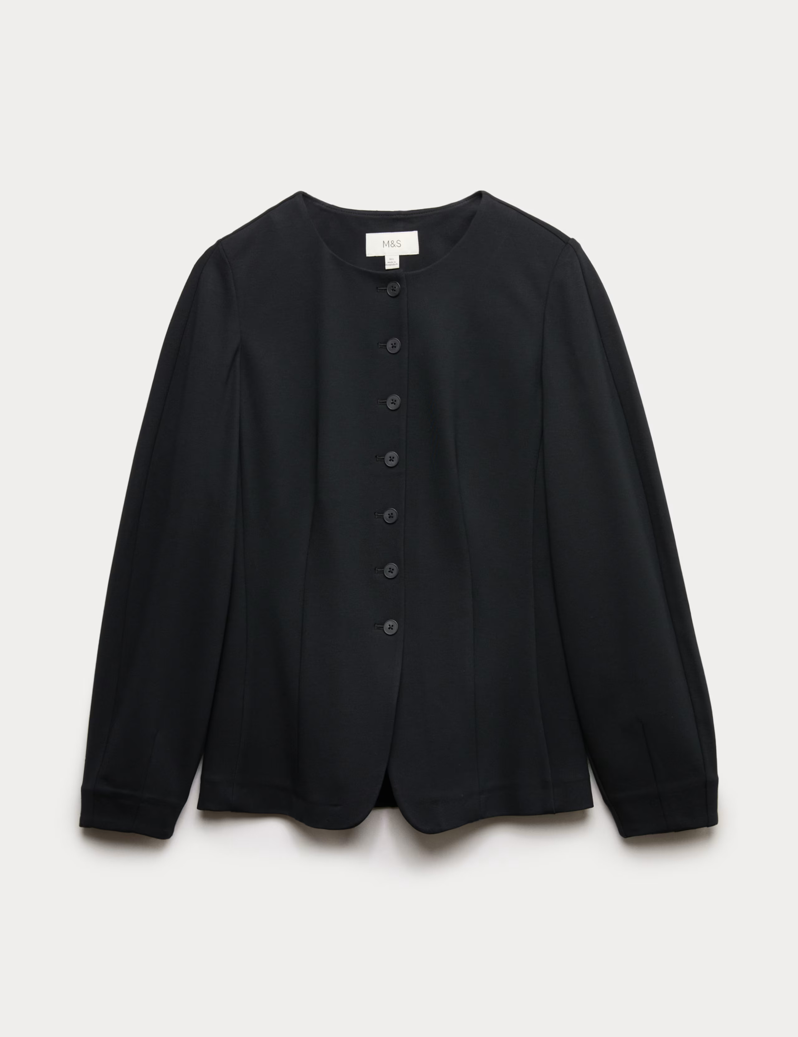 Ponte Collarless Tailored Jacket | Marks & Spencer (UK)