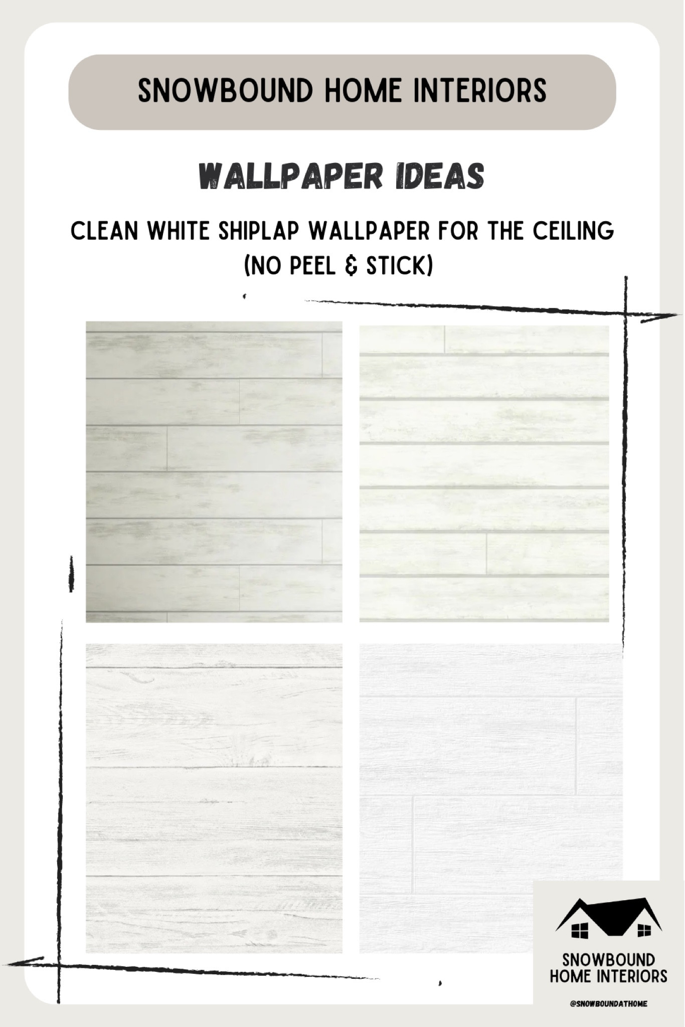 Shiplap wallpaper options for your ceiling (if you don’t want actual Shiplap)… peel and stick not recommended :)

#LTKhome