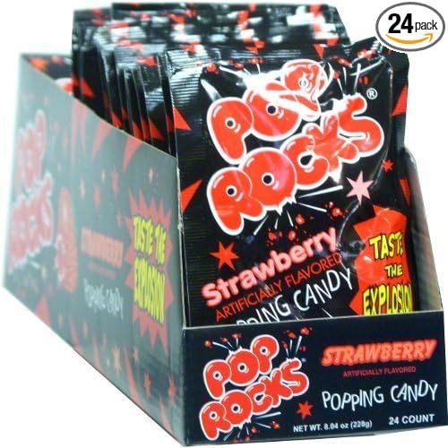 Pop Rocks Strawberry 0.33 oz Each (Pack of 24) | Amazon (US)