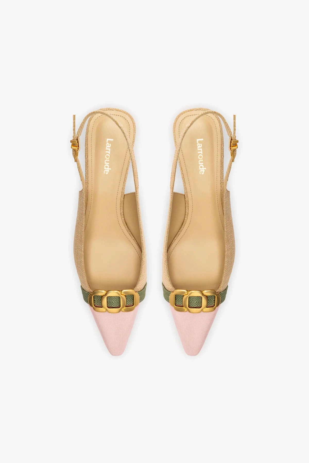 Franca Pump In Beige Raffia | Larroude