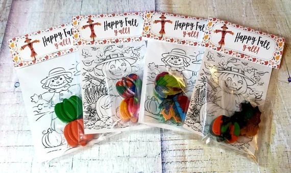 Happy Fall Thanksgiving Coloring Kits  Party Favors Crayon - Etsy | Etsy (US)