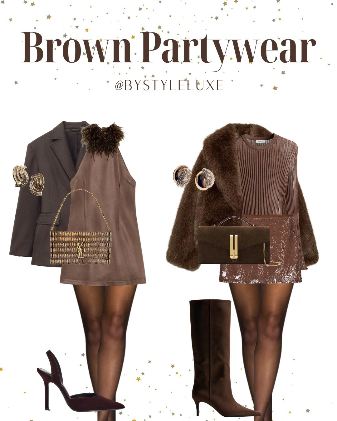 Brown Partywear - styling brown tones for party szn. 

#zara #dress #party

#LTKdresses #LTKfestive #LTKpartywear